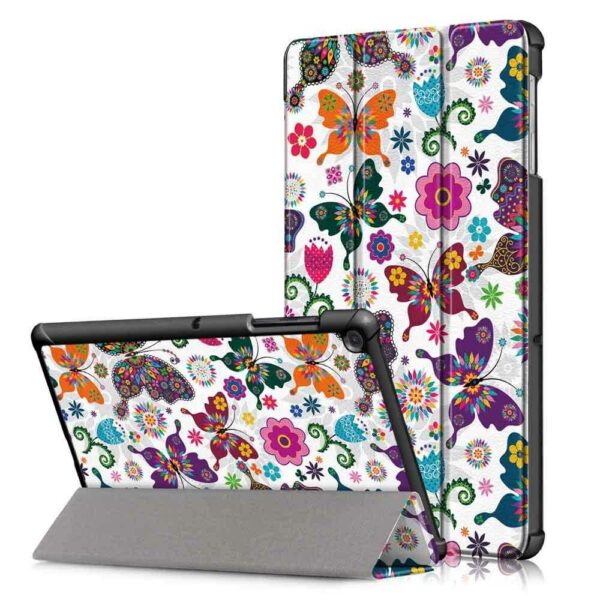 Dreifach gefaltete Tablet-Hülle für das Samsung Galaxy Tab S5E SM-T720 SM-T725 Tisch - Butterfly