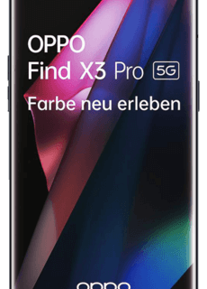 Oppo Find X3 Pro 5G Gloss Black  mit green LTE 40GB Telekom