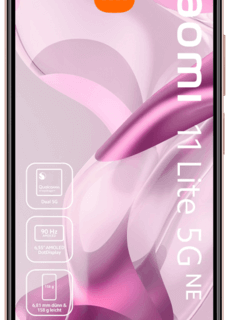 Xiaomi 11 Lite 5G Peach Pink  mit green LTE 6GB Promo Telekom