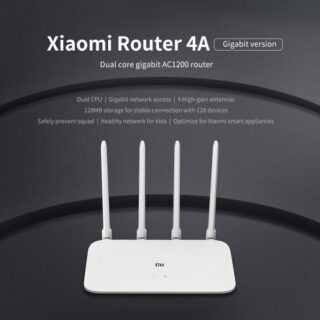 Xiaomi Router 4A Gigabit Version Wireless WiFi 2,4 GHz 5 GHz Dual Band 1167 Mbps WiFi Repeater