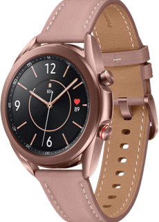 Samsung Galaxy Watch3 LTE 41mm Mystic Bronze/Pink & Wireless Charger Pad mit green LTE 6GB Spezial Telekom