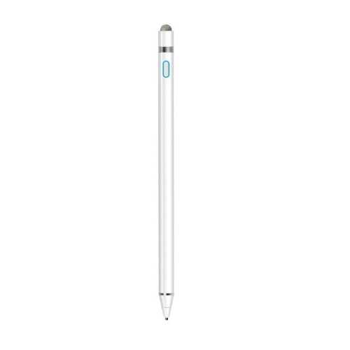 Aktiver kapazitiver Stift iPad Stylus ios Android kompatibles Handy Tablet Malstift Touchscreen Stift Stylus Stift Stoffkopf universal weiß