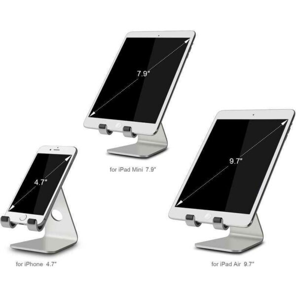 Aluminium Handy Aufsteller Smartphone Tablet Ständer Desktop Halter 400302