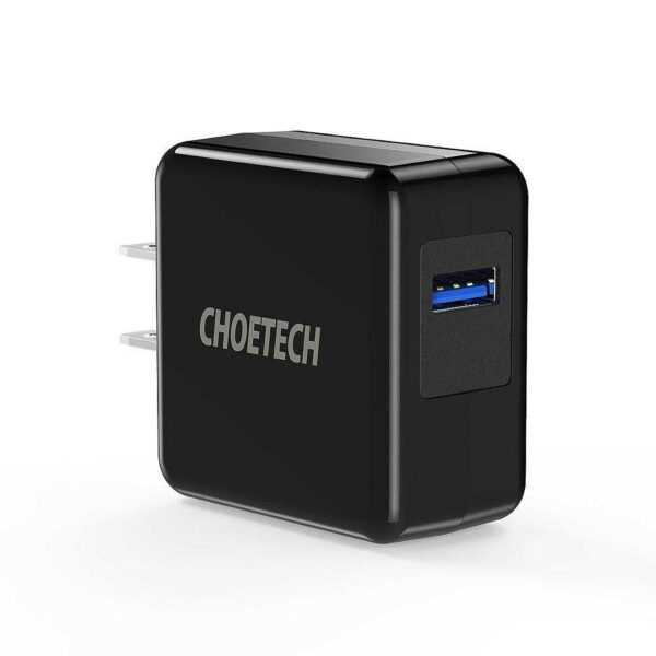 CHOETECH US 18W QC3.0 Schnellladegerät USB Ladegerät Netzteil für Smartphone Tablet