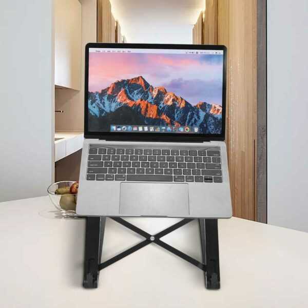 Faltbare 5 Höhen einstellbare Wärmeableitung Telearbeit Online-Lernen Desktop-Tablet Laptop Stand Holder für iPad Macboo
