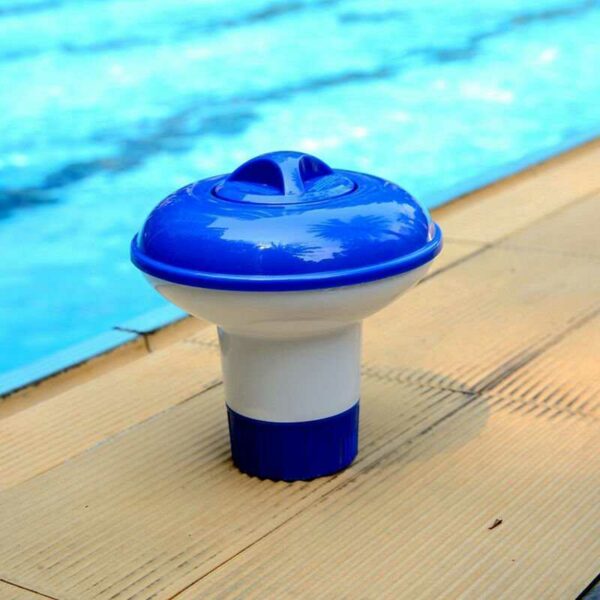 Floating Tablet Spa Chemiespender Floating Pool Chlorspender Chemikalienhalter fur 1,5 Zoll Chlortabletten Einstellbare Durchflussoffnungen fur mehr