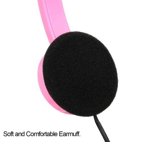 KUBITE T-111 3,5-mm-verdrahtete Over-Ear-Kopfhörer Faltbarer Sport-Headset Tragbare Musik-Gaming-Kopfhörer mit Mikrofon für Kinder MP4 MP3-Smartphones Laptop Tablet PC