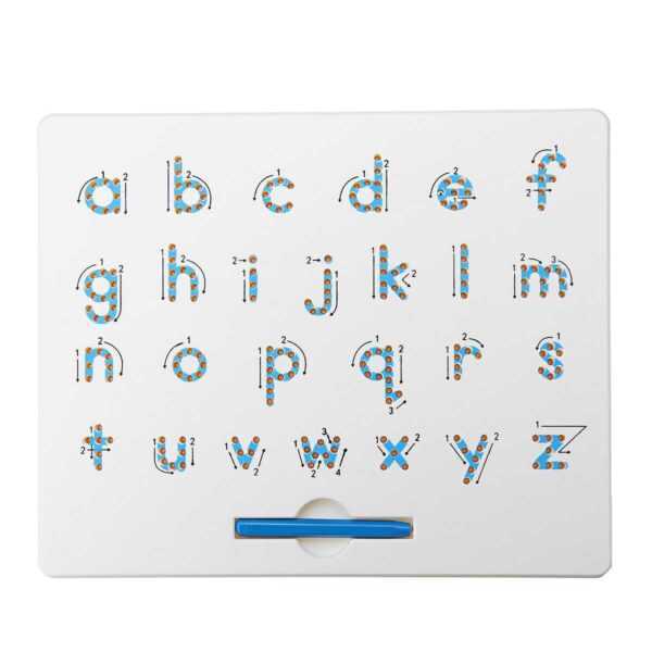 Magnetic Tablet Zeichenbrett Pad Spielzeug Perle Magnet Stylus Pen 26 Alphabet Zahlen Schreiben Memo Board Lernen Pädago