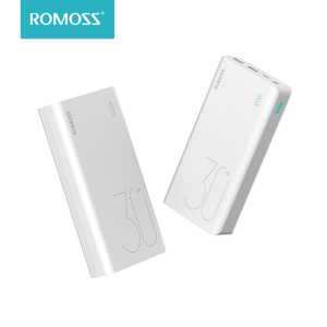 ROMOSS Sense 8 30000mAh Power Bank Portable External Battery With QC3.0 Fast Charging Portable Charger For iPhone Tablet