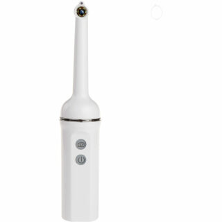 Drahtloses WiFi Oral Dental Endoskop 6 LED-Leuchten Schlangenkamera HD-Video für iOS Android Handheld Teeth Inspection Endoskop,Weiß