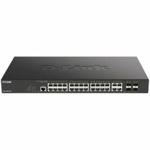 D-link - DGS20028P - Switch, 28-Port, Gigabit Ethernet, RJ45/SFP, PoE+ (DGS-2000-28P)